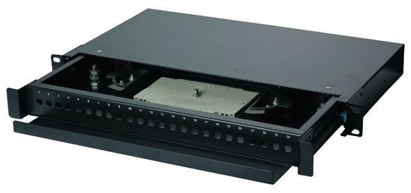 Wysokiej jakości panel z płatkami włóknistymi 24 port, LC / Duplex SC Fiber Optic Termination Box YH1005