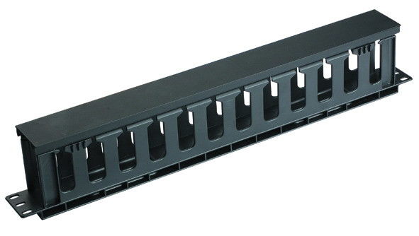 19 cali 1u sieciowy kabel zarządzania stojak montaż grubowanie typu AMP z pokrywą metalową YH4037