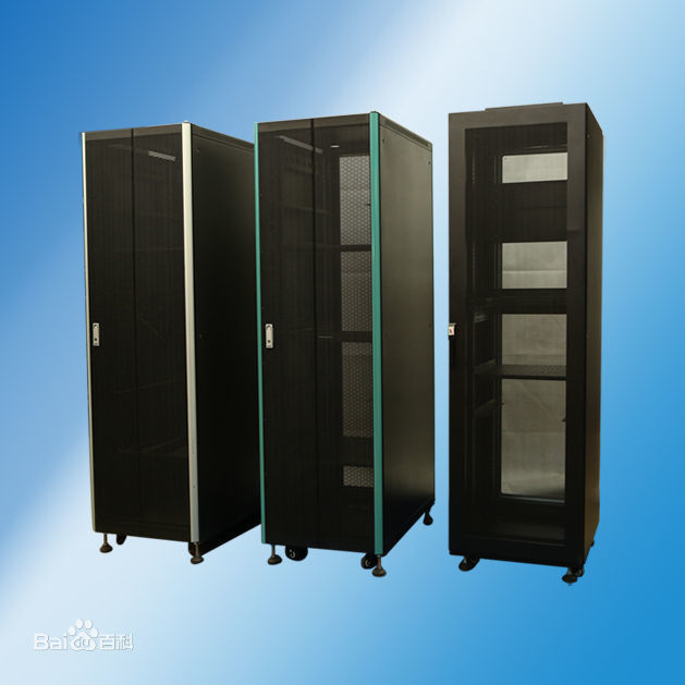 Czarny kolor Rack Enclosure Server Cabinet / Computer Racks And Cabinets YH2001
