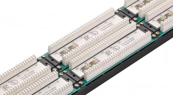 UTP 48 Port Patch Panel 2U AMP Typ Kat5e Patch Panele dla centrum komputerowego YH4015